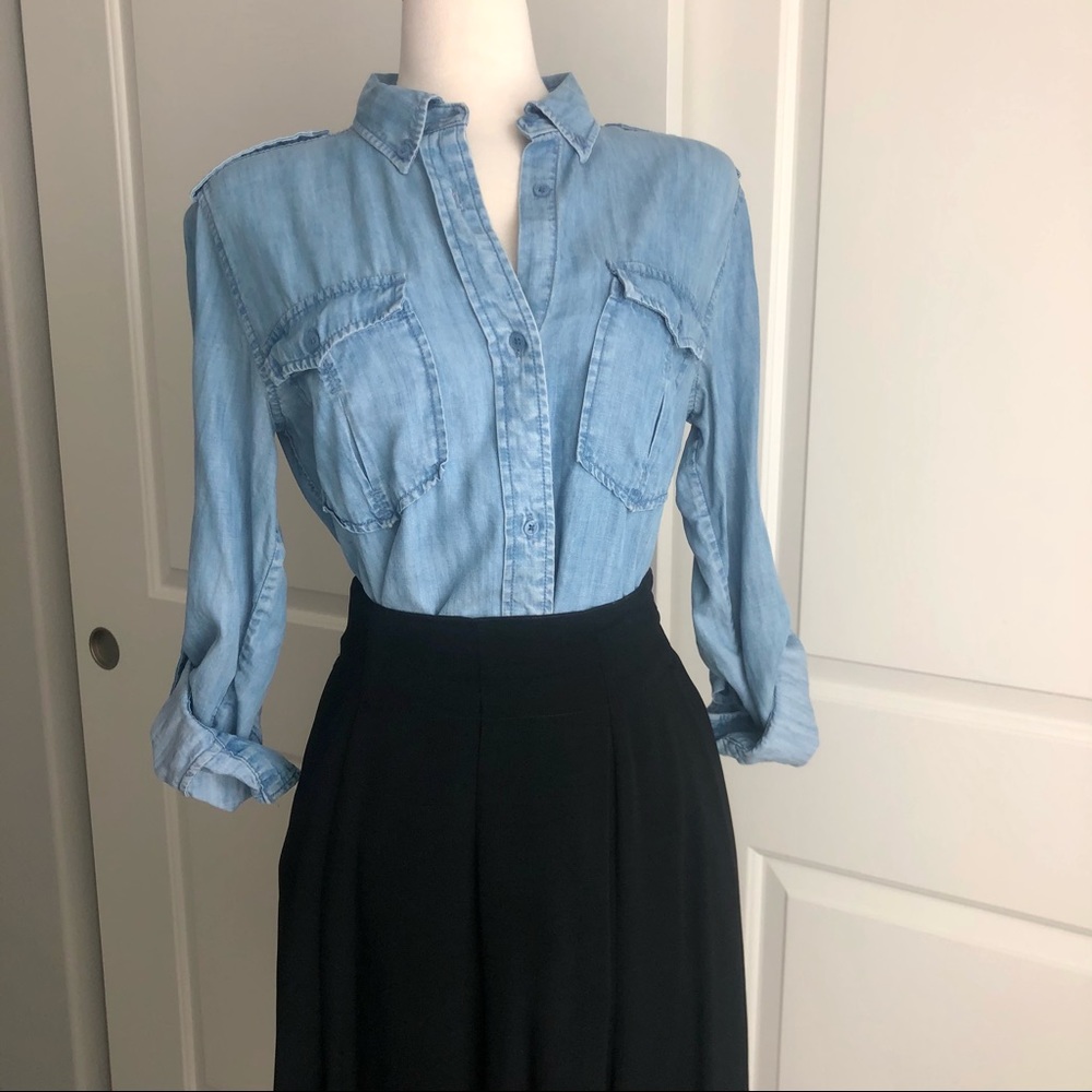 Aritzia Chambray Button Up - image 3